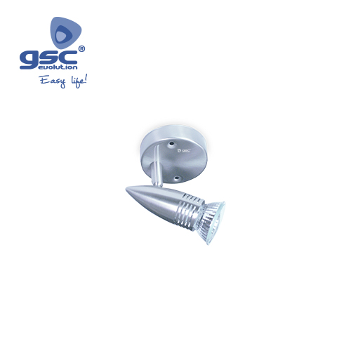 Foco de techo simple GU10 Níquel