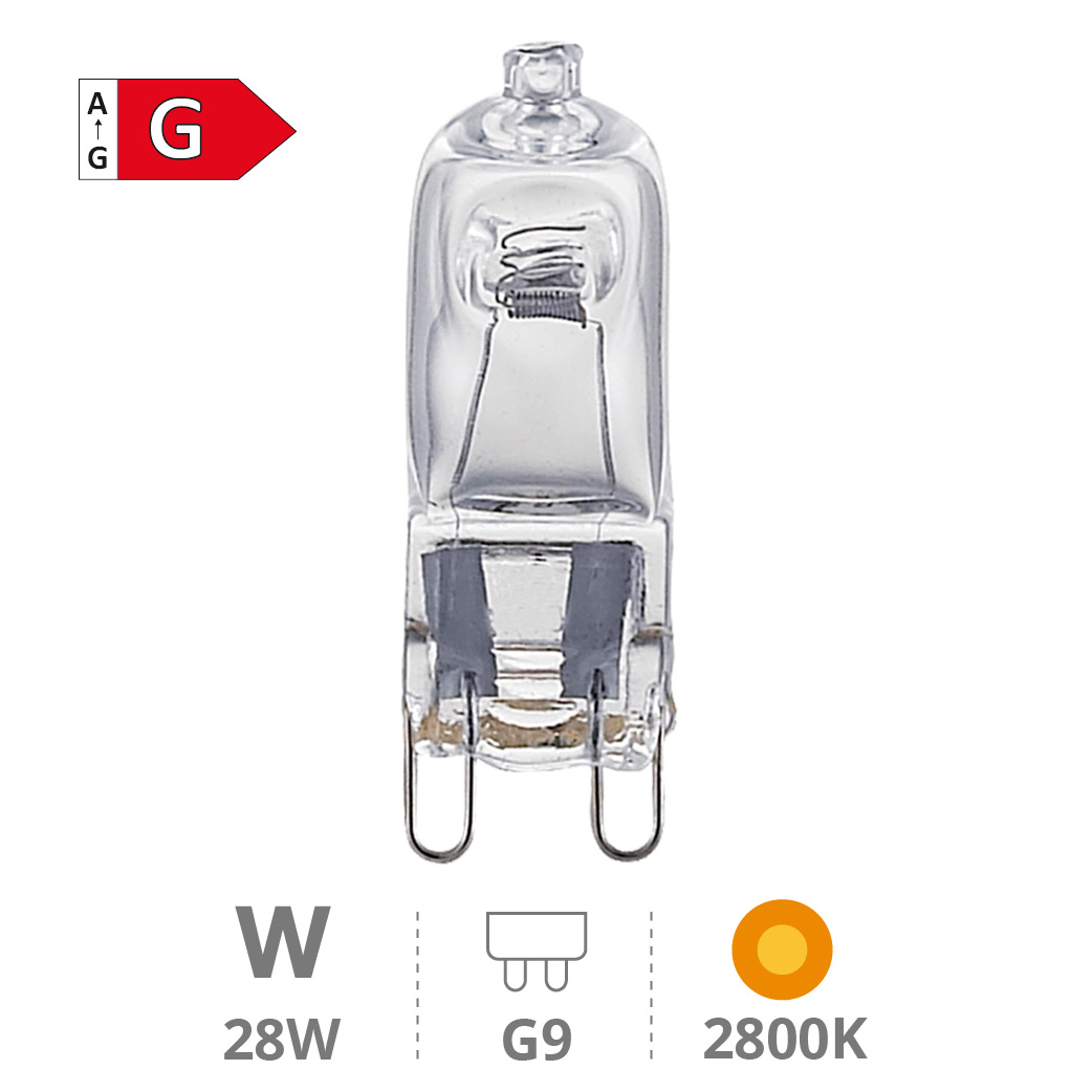 Lampe halogène Économie 28 W(40W) G9