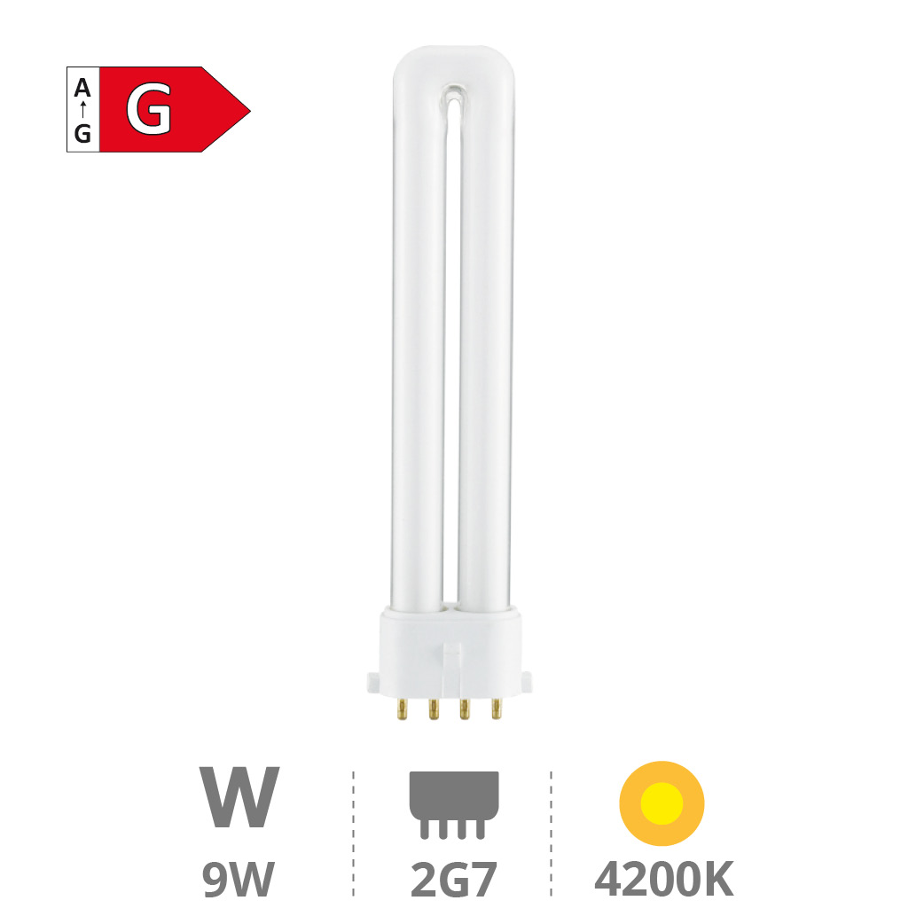 Lampe basse consommation PL 9W 2G7 4200K