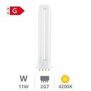 CFL PL lamp 11W 2G7 4200K