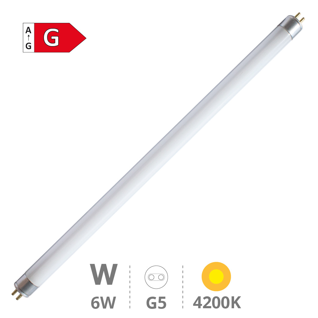 T5 fluorescent tube G5 6W 4200K 226mm
