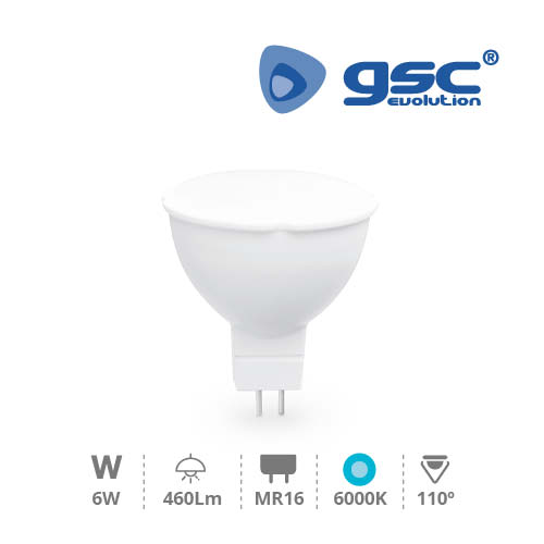 Lámpara Dicroica LED 6W SMD MR16 6000K 12V