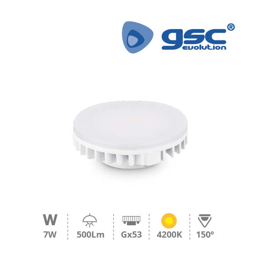 Lámpara LED 7W GX53 2500lm 4200K 230V