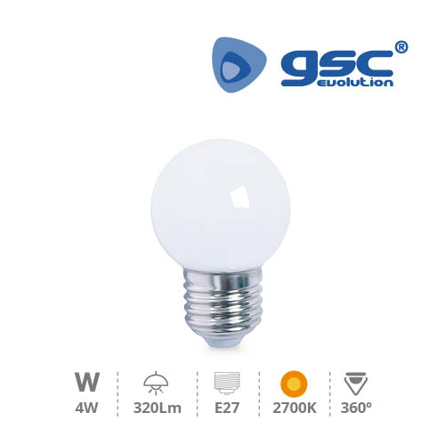 Lámpara Serie Cristal esférica 5W E27 3000K