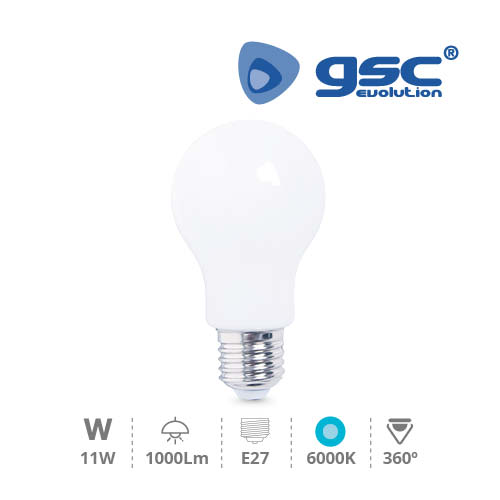 Lámpara Serie Cristal Estandar LED 11W E27 6000K