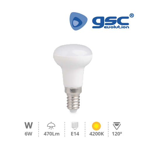 Lámpara Reflectora R50 LED 6W E14 4200K