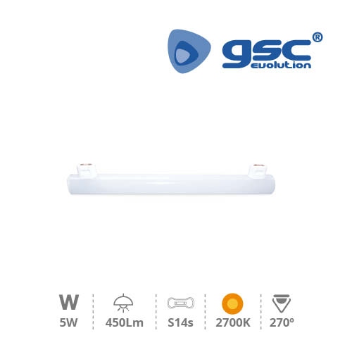 Lâmpada linestra 5 W S14s 2700 K
