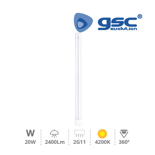 Lámpara PL LED 20W 2G11 4200K