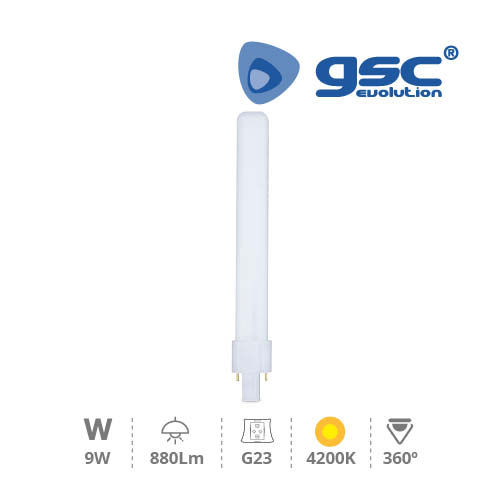 Lampara PL 2PIN LED 9W G23 4200K