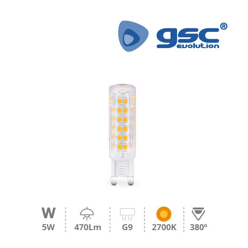 Lámpara LED 5W G9 3000K