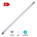 Tubo fluoresc.T5 trifosforo 14W G5 563mm 6400K