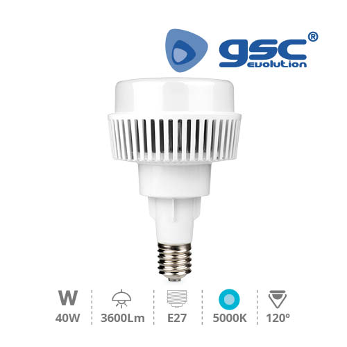 Lampe à LED industrielle Pauh 40 W E27 5000K