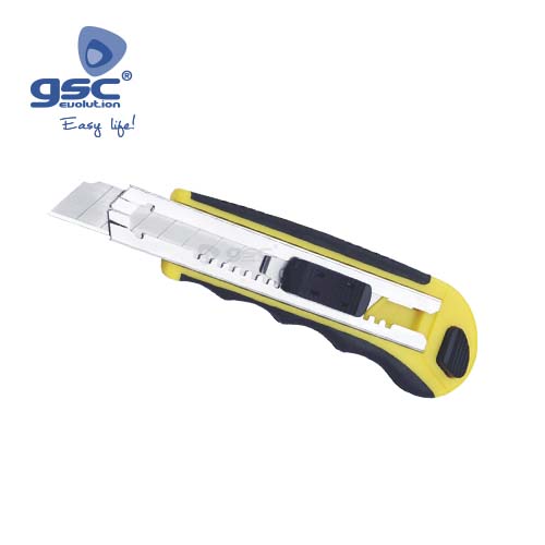 Cutter Prof. acero inox. 5 cuchillas recargables - Blister