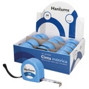 Cinta metrica Bicolor16mm-3M-12 uds/caja expositor
