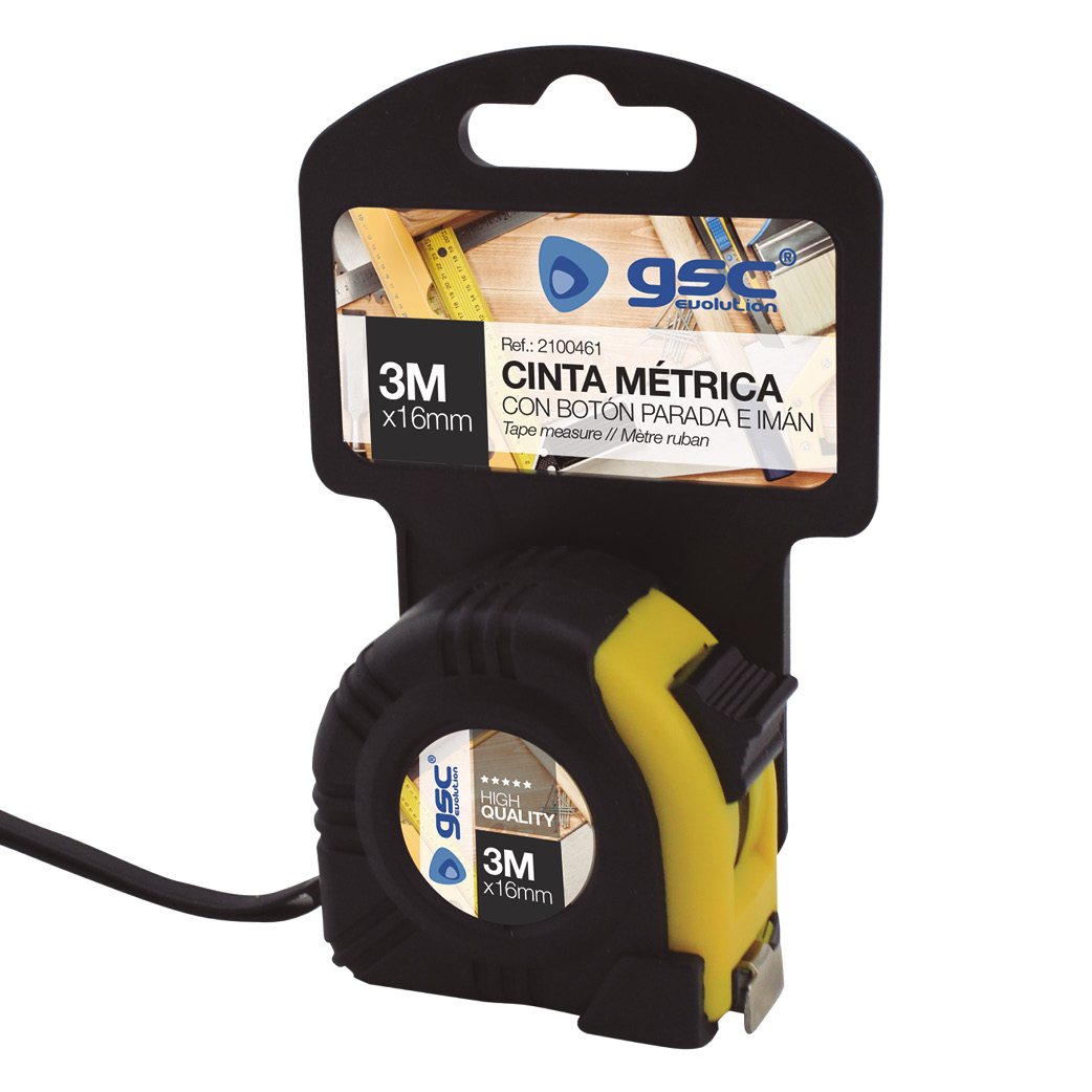 Contractor Rubber Tape Measure with magnet- 16mm - 3M