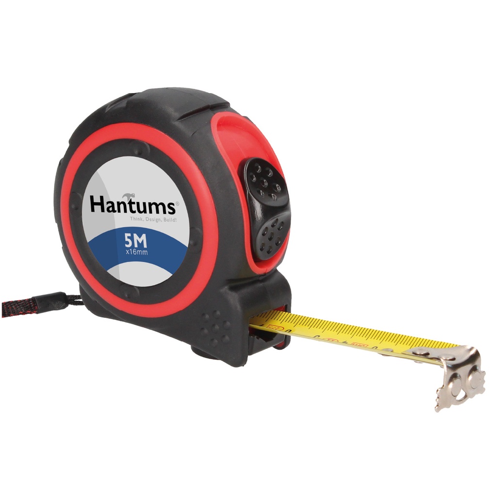 Contractor Rubber Tape Measure with magnet and stop button- 19mm - 5M