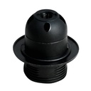 [002200290] E27 thermoplastic lamp holder + washer Black