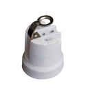 [002200730] E27 Ceramic lamp holder White