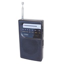 Radio vertical portátil 2xAA 118x28x70mm