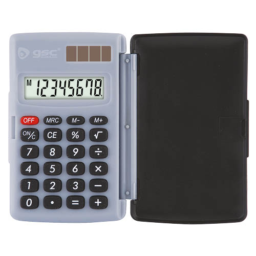 Calculadora de bolsillo 8 dígitos pilas
