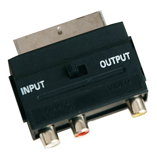 Adapt.AV/S-VHS Euro M a3RCA H+Int IN/OUT