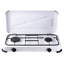 Gas stove with 2 burners
