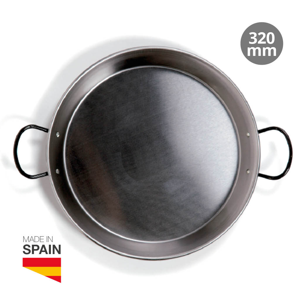Enamel paella pan for ceramic hobs Ø320mm 5 portions