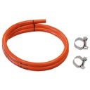 Kit flexible caoutchouc butane 1,5 M + 2 colliers