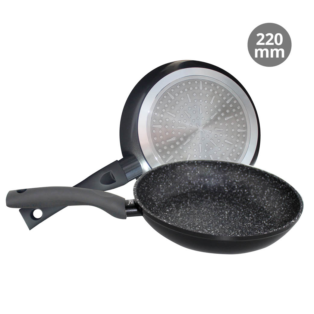 Forged aluminum frying pan with granit finish Ø220mm