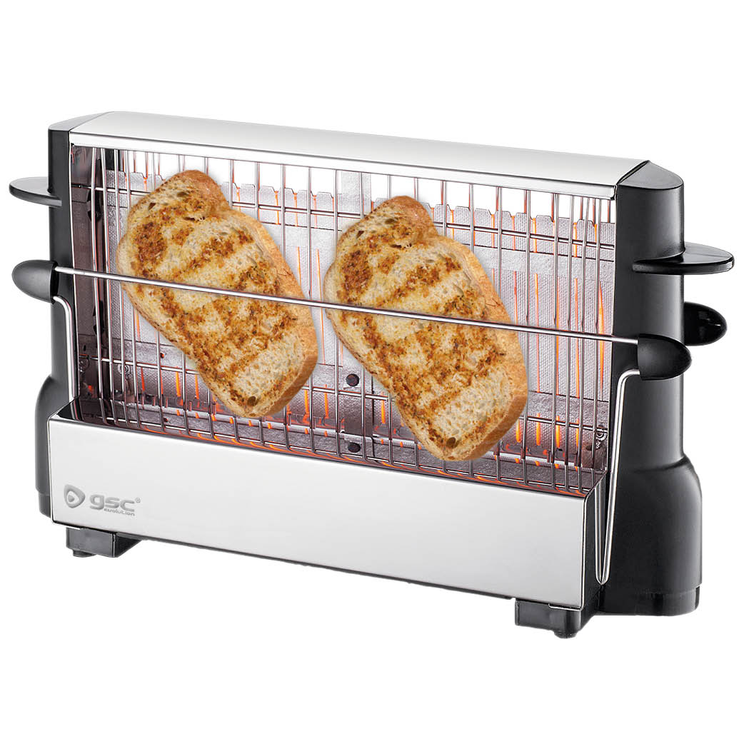 Multispace vertical stainless steel toaster 700W