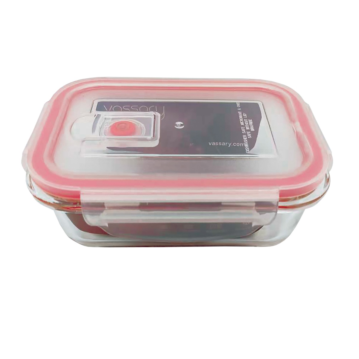 Táper hermético rectangular de cristal 400ml