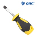Destornillador Plano Corto, Cromo Vanadio 6x38mm