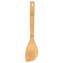 Bamboo curved spatula 30cm. - Bag of 10 units.