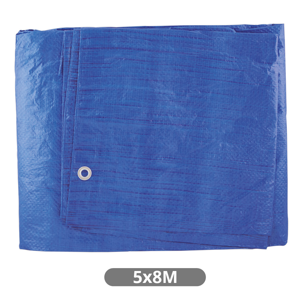5x8M polyethylene awning Blue
