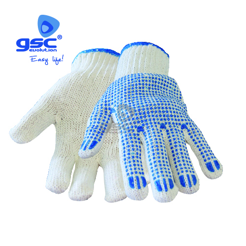 Par de guantes de trabajo PVC multiusos antidesl.