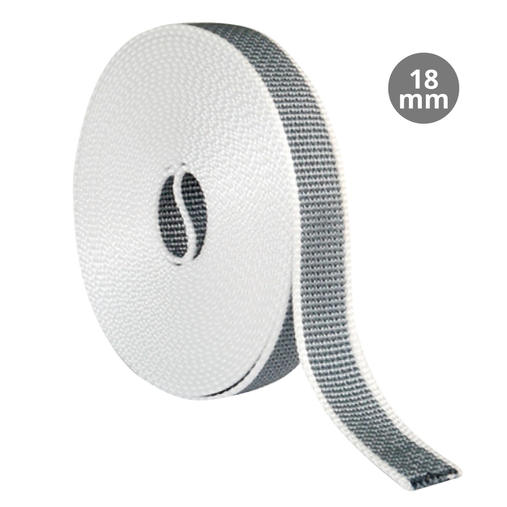Reversible belt for blinds 6M 18mm Gray/Brown
