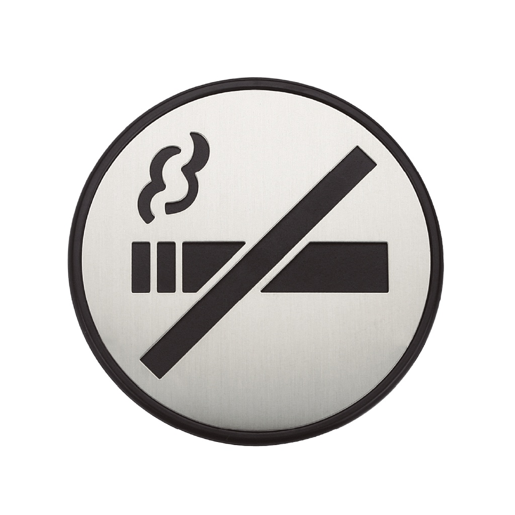 No Smoke adhesive bathroom symbol Ø97mm