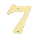 Numéro de porte 7 inox avec vis