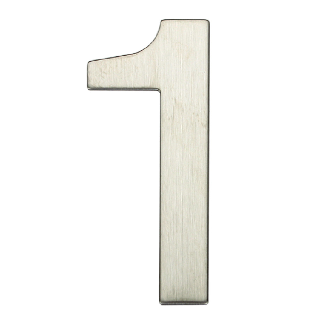 Door number 1 stainless steel with adhesive