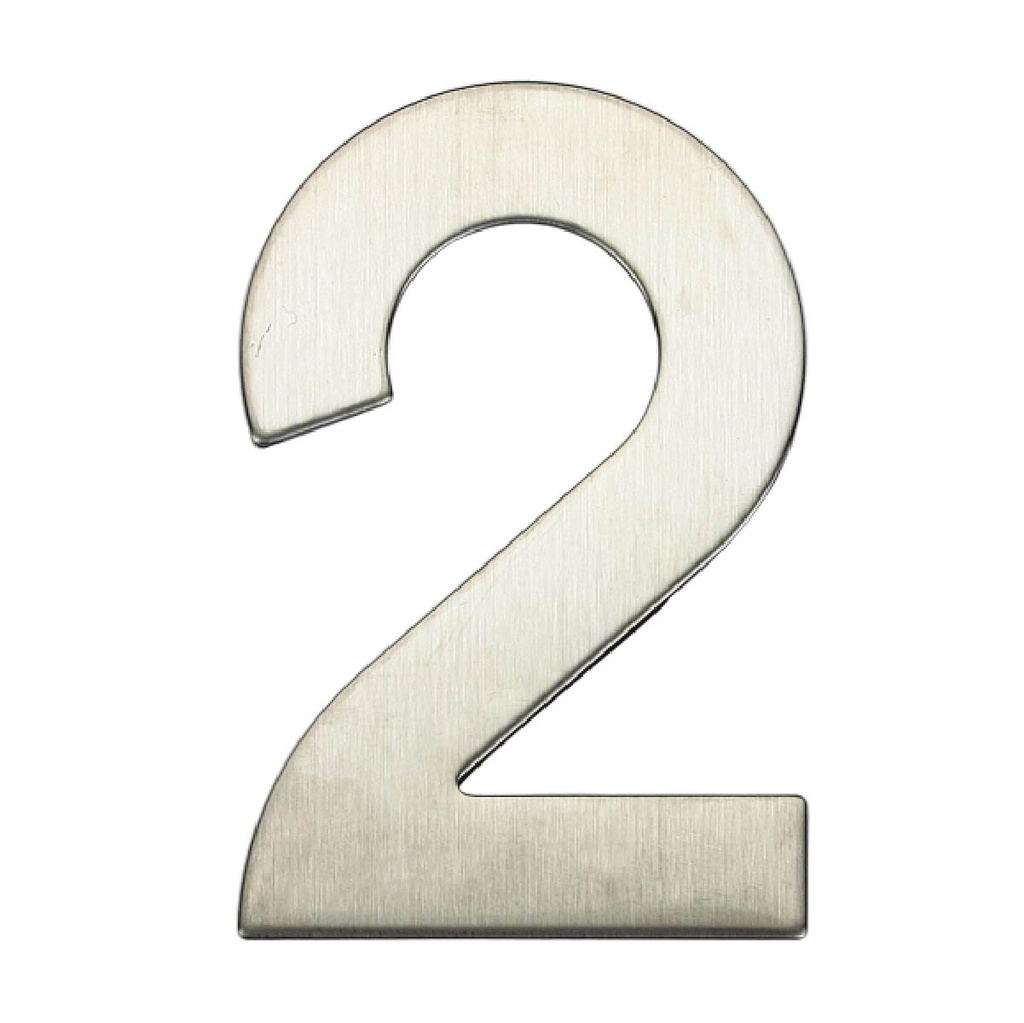 Door number 2 stainless steel with adhesive