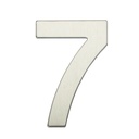 Numéro de porte 7 inox avec adhésif