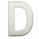 Door letter D stainless steel with adhesive