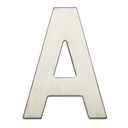 Door letter A stainless steel with adhesive