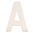 Letra puerta A acero inoxidable con adhesivo