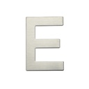 Door letter E stainless steel with adhesive