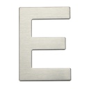 Door letter E stainless steel with adhesive