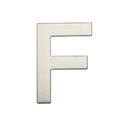 Door letter F stainless steel with adhesive