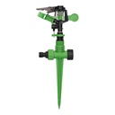 Plastic impulse sprinkler with spike coverage up to 24M diameter