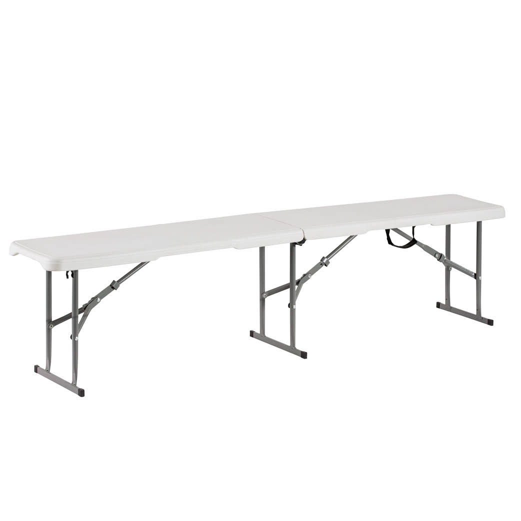 Polyethylene folding bench 1840x280x430mm
