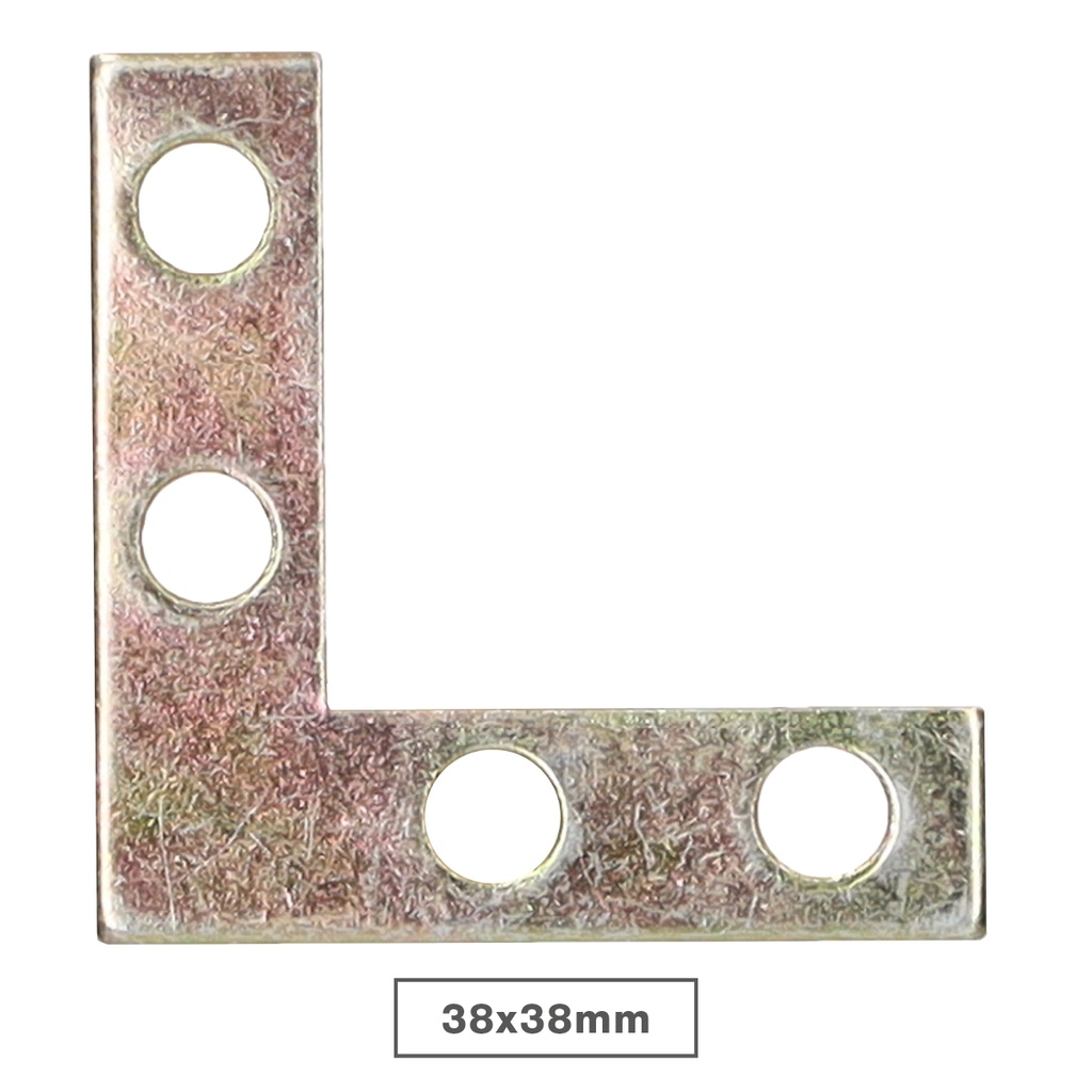 Flat metal square Bichromated 40x40x10mm